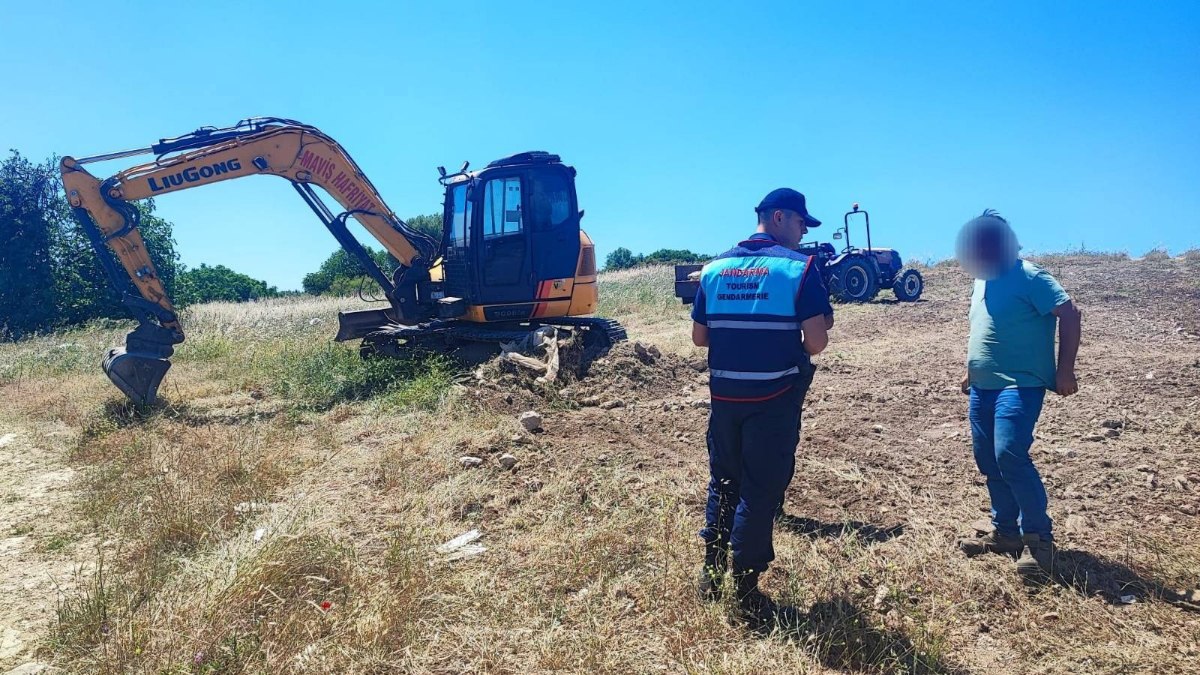Aydın’da kaçak kazı yapanlara suçüstü
